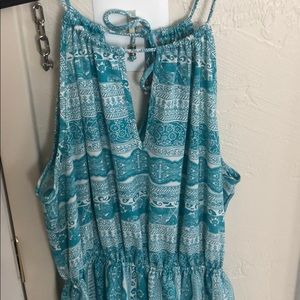 Teal maxi dress
